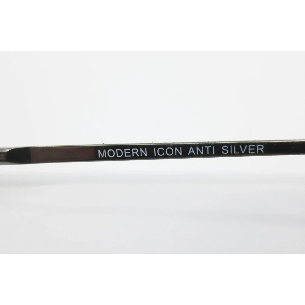 Modern Optical Icon Anti Silver Oval Metal Eyeglass Frames 51-19 38360
